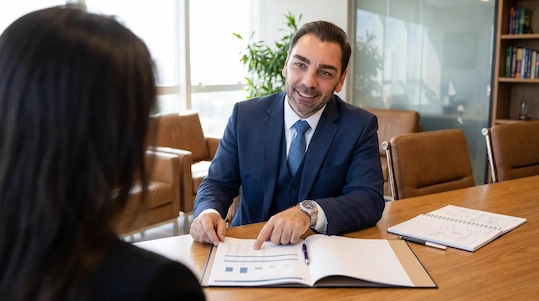 Alfredo Fiore em ambiente corporativo